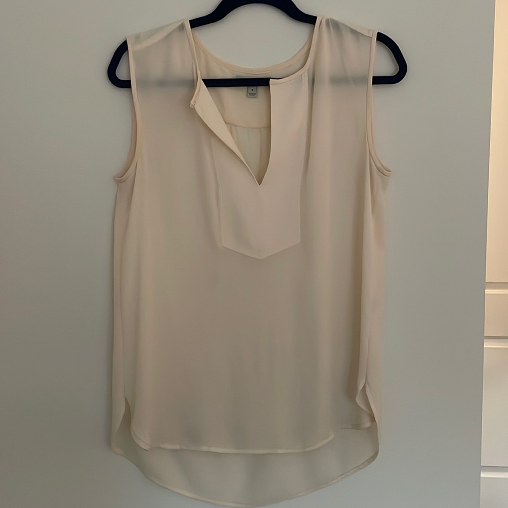 J Crew 100% silk tank - cream